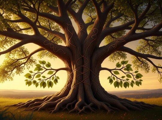 Biblical genealogy showing Cain's wife among early human descendants