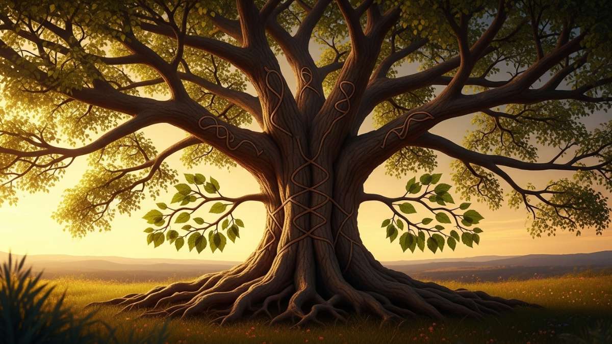 Biblical genealogy showing Cain's wife among early human descendants