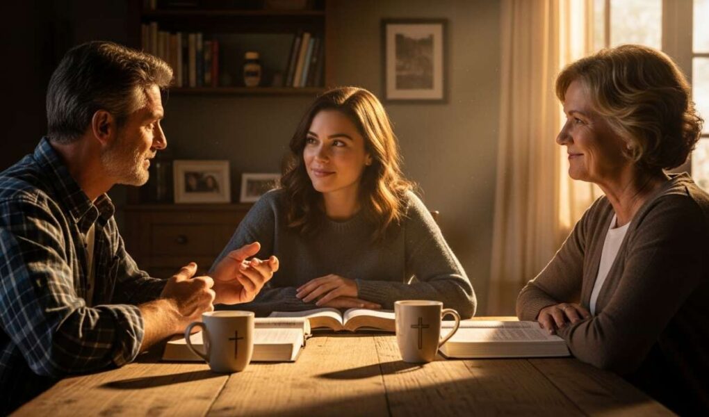 how to explain my faith to family and friends at kitchen table