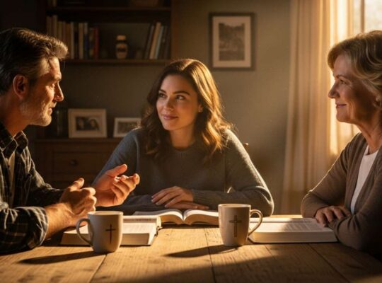 how to explain my faith to family and friends at kitchen table