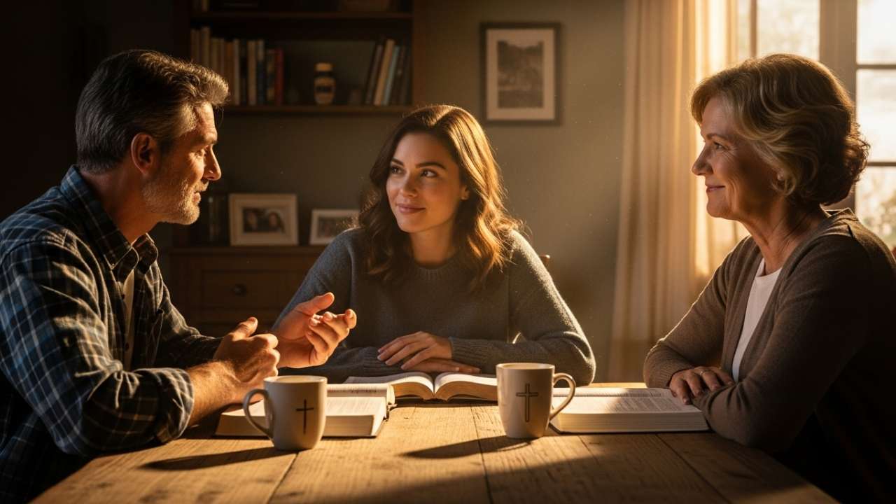 how to explain my faith to family and friends at kitchen table