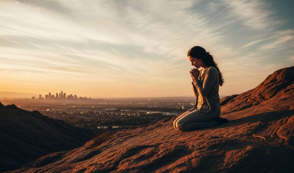 Learning to listen to God in everyday decisions through quiet prayer at sunset