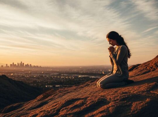 Learning to listen to God in everyday decisions through quiet prayer at sunset