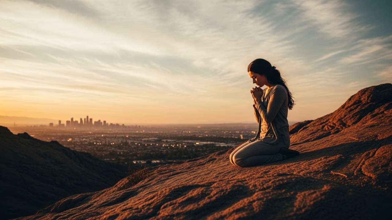 Learning to listen to God in everyday decisions through quiet prayer at sunset