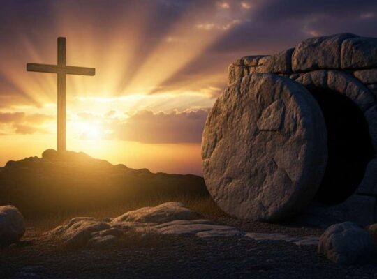 Saved according to the Bible through the cross and empty tomb of Jesus